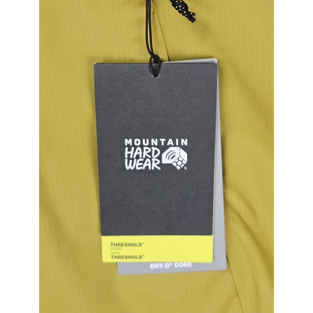 Mountain Hardwear Threshold Rain Jacket Men's XXL Desert Yellow Dry Q Core NWT - Picture 12 of 15